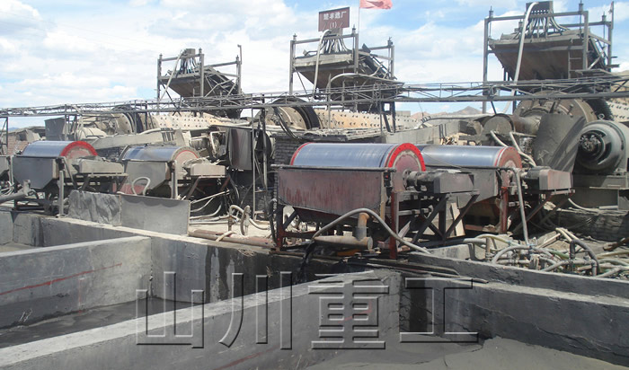 磁選機(jī)現(xiàn)場(chǎng)照片